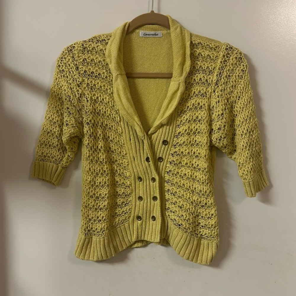 Cropped cardigan top